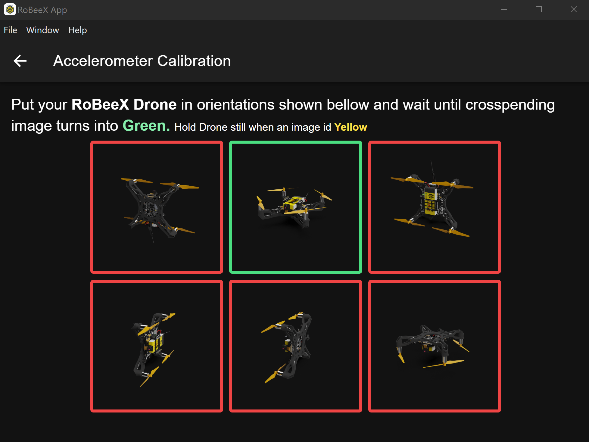 Accelerometer Calibration Orientations